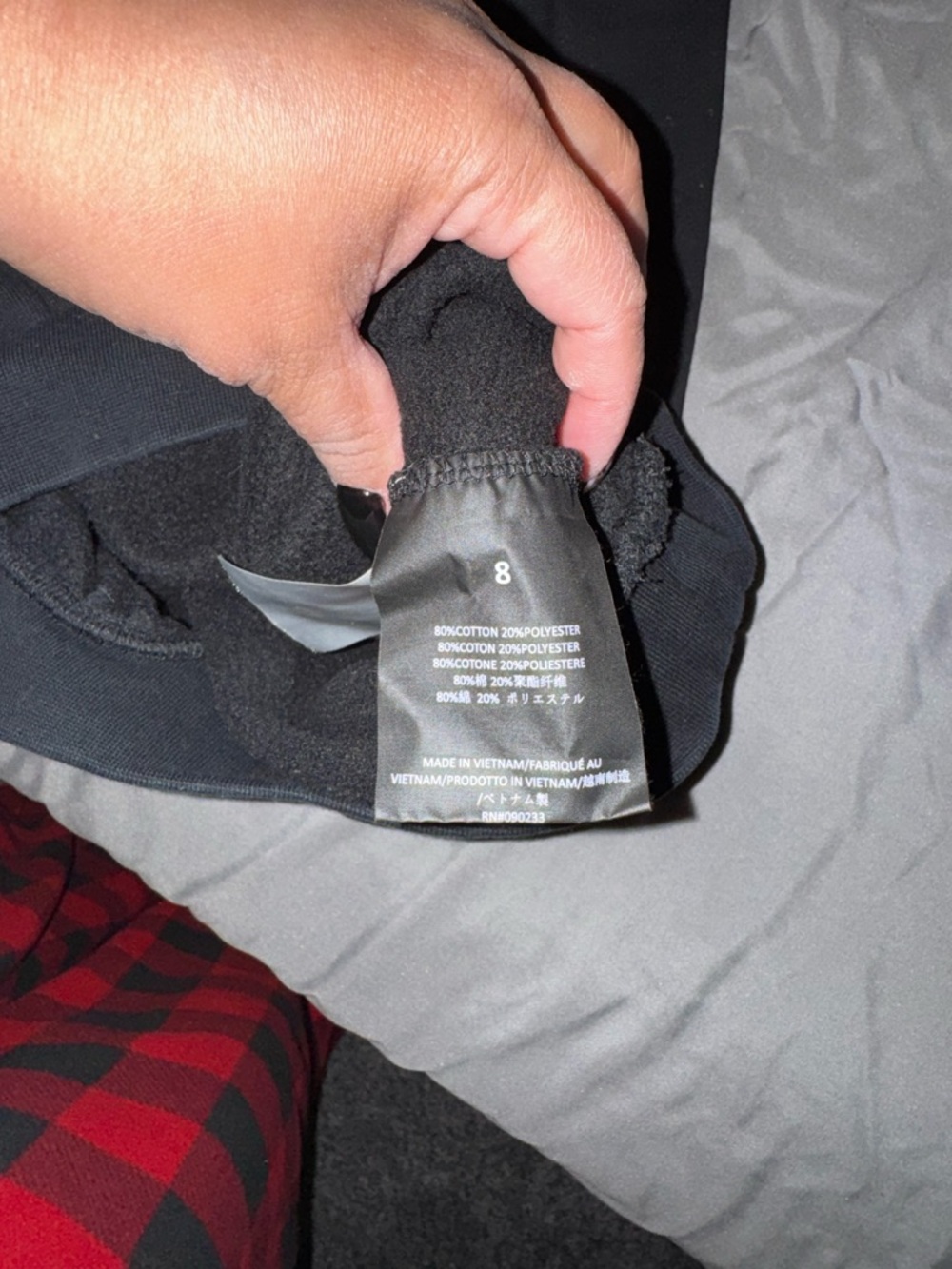 Essential Fear of God Black Kids Pullover Hoodie with Logo - Picture 3 of 4